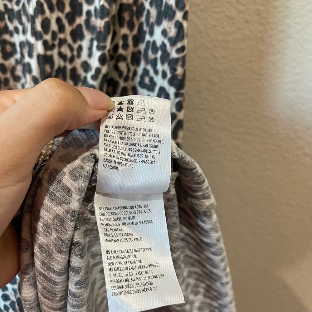 American Eagle Leopard Print Halter Mini Dress - image 5